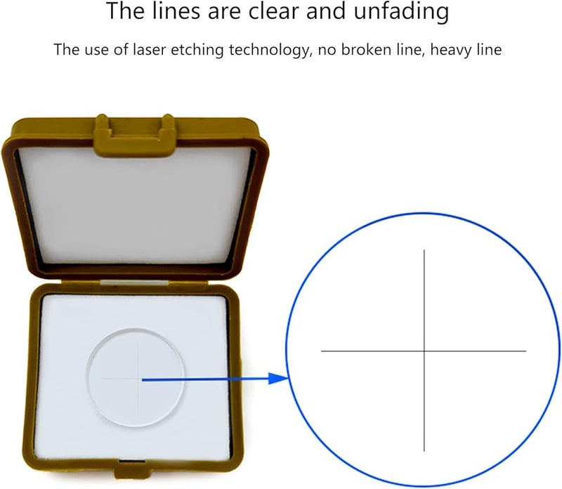 24mm Diameter Microscope Ocular Micrometer Reticle Precise Optical Glass Eyepiece Stage Calibration Slide - Image 2